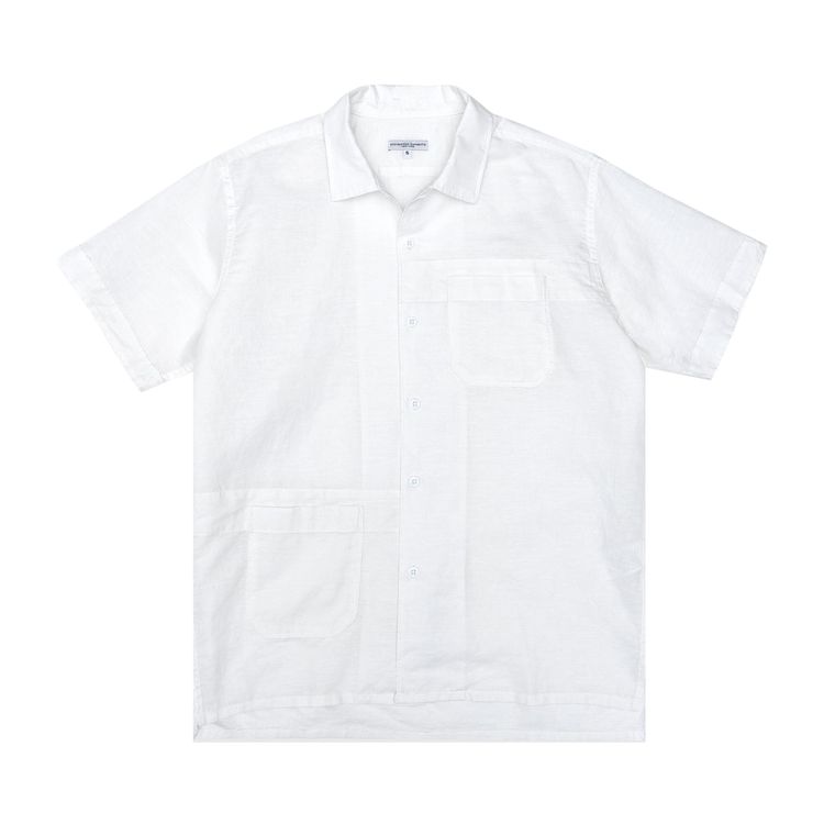 

Рубашка Engineered Garments Camp Shirt 'White Handkerchief Linen', белый