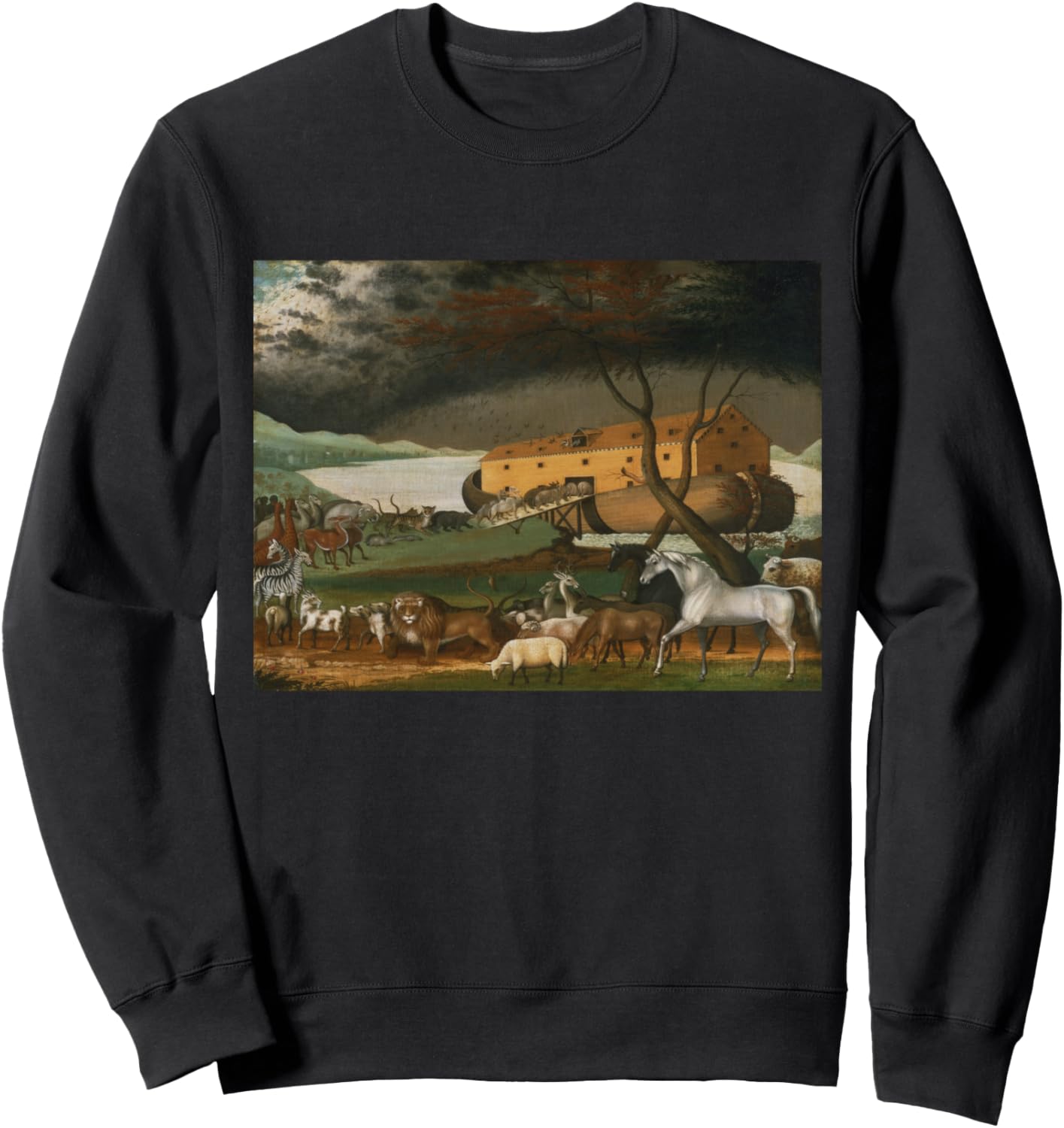 

Толстовка с изображением Ноева ковчега работы Эдварда Хикса Vintage Images, черный