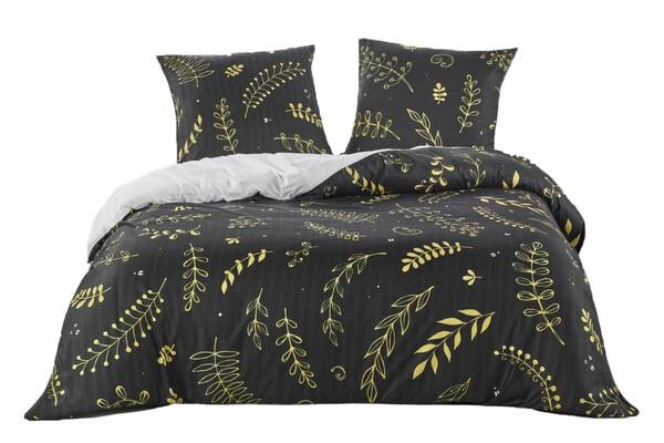 

Комплект постельного белья M’DECO Noel Schwarz Gold, 240x1x220 см, черный