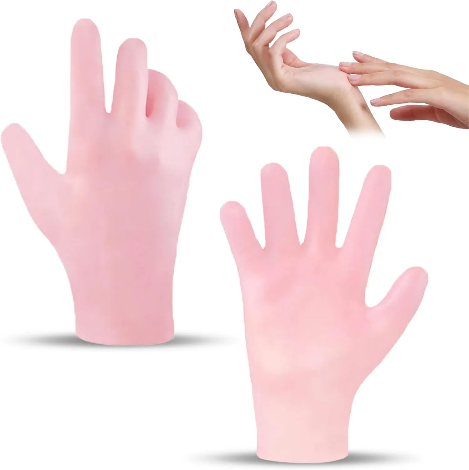 Увлажняющие силиконовые перчатки CGBOOM для рук, розовые Cgboom, 1 Pair Pink