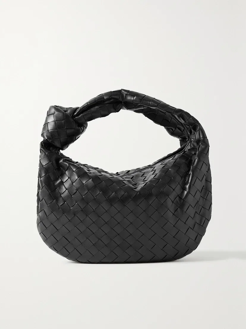Подростковая сумка-тоут из кожи Intrecciato Jodie BOTTEGA VENETA, черный