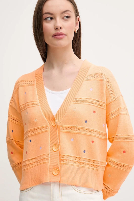 

Хлопковый кардиган United Colors Of Benetton, оранжевый