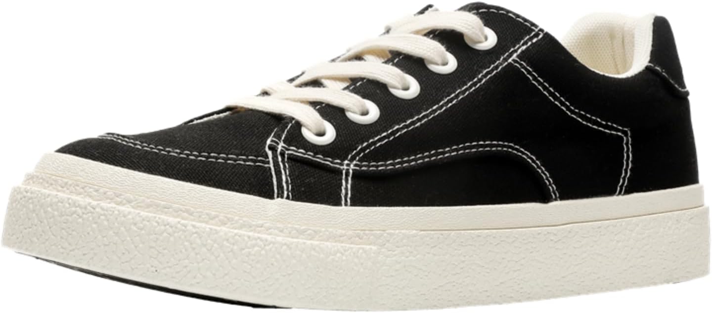 

Мужские кроссовки на платформе из холщовой ткани - на шнуровке, повседневная обувь с ретро-стилем, удобные и стильные для ежедневной носки, идеально подходят для мужской моды Aokisx, черный