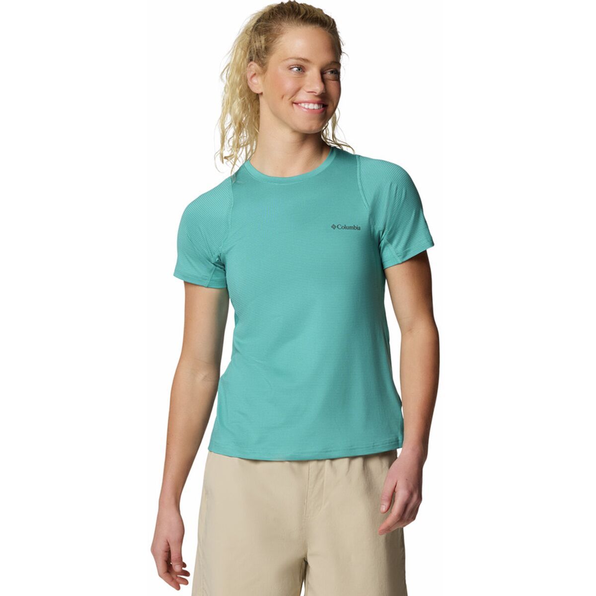 

Короткий рукав Weekend ascent Columbia, цвет teal