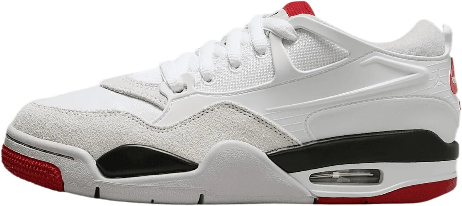 Детские кроссовки Nike Air Jordan 4 RM, White/Black/Neutral Grey/Varsity Red