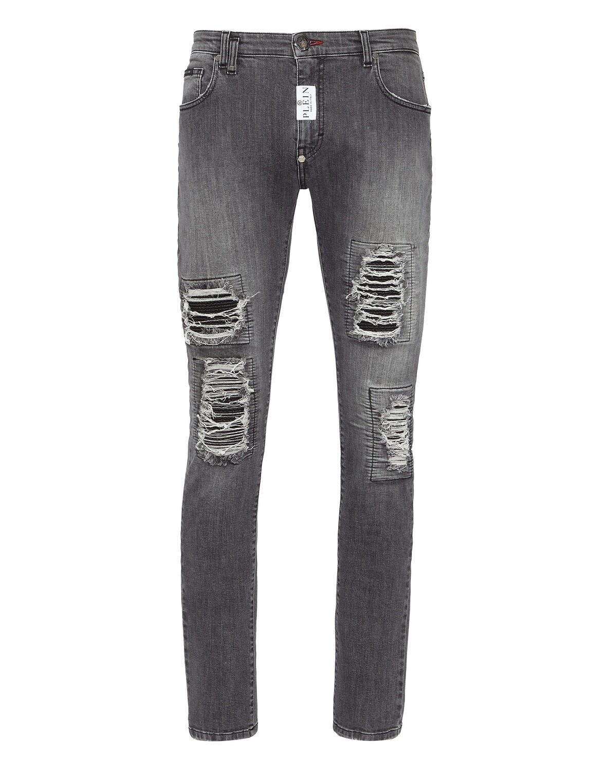 

Джинсовые брюки Rock Star Fit Philipp Plein, цвет Grey Stone