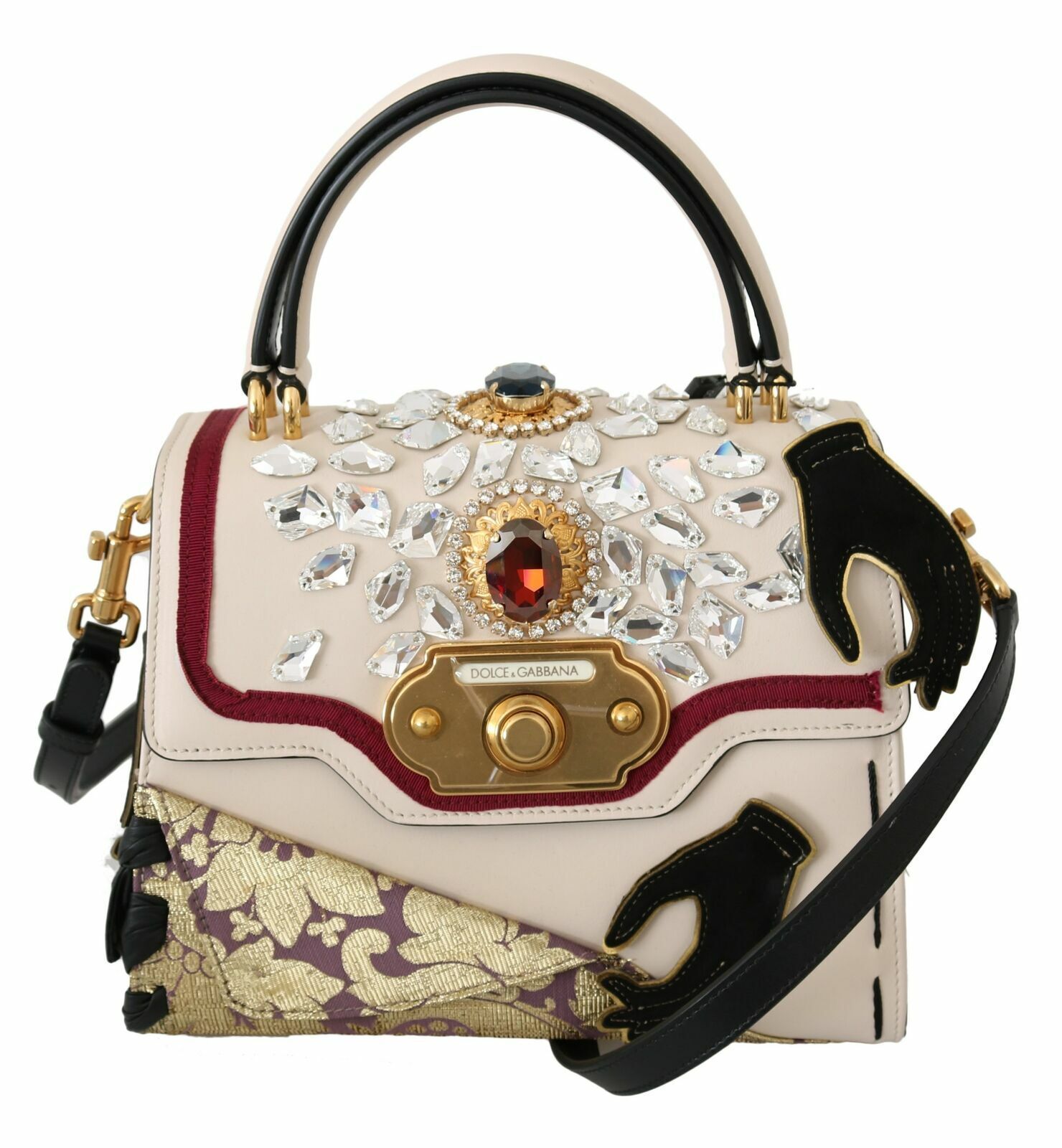 

Разноцветная элегантная сумка через плечо с золотыми деталями Dolce & Gabbana