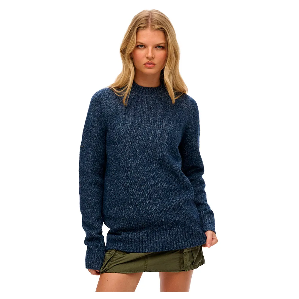 

Свитер Superdry Chunky Pluse Size, синий