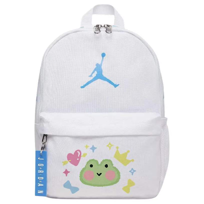 

Jordan Полиэстеровый рюкзак унисекс синий и белый, Frog