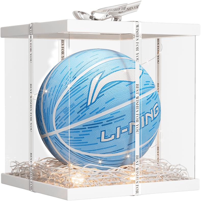 

LINING Радужная коллекция резиновый баскетбольный мяч blue green размер 7 размер 5 мяч для тренировок соревнований unisex китай