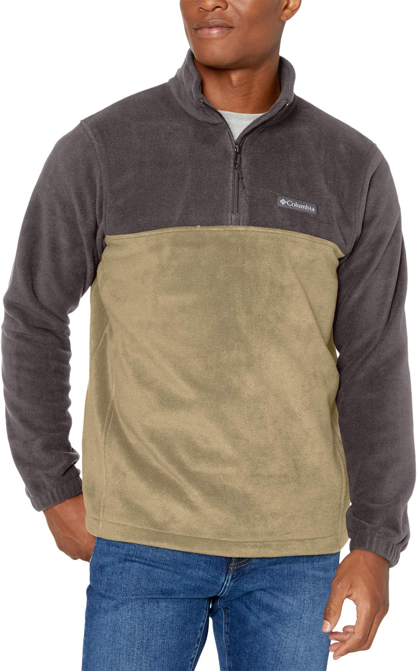 

Куртка Steens Mountain Half Zip Columbia, цвет Shark/Stone Green