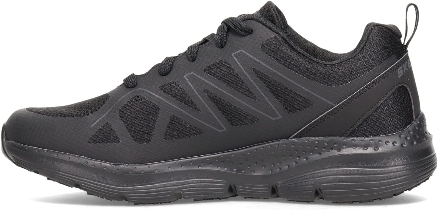 Мужские кроссовки Skechers, Arch Fit SR - Рабочая обувь Axtell - Широкая полнота, черный — фото 4