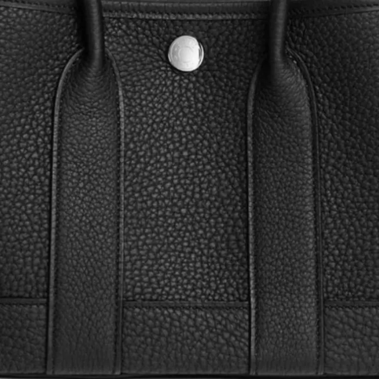 HERMES Нео Гарден 23 Холщовая садовая сумка с кожаными вставками Женская мини наплечная сумка через плечо — фото 4
