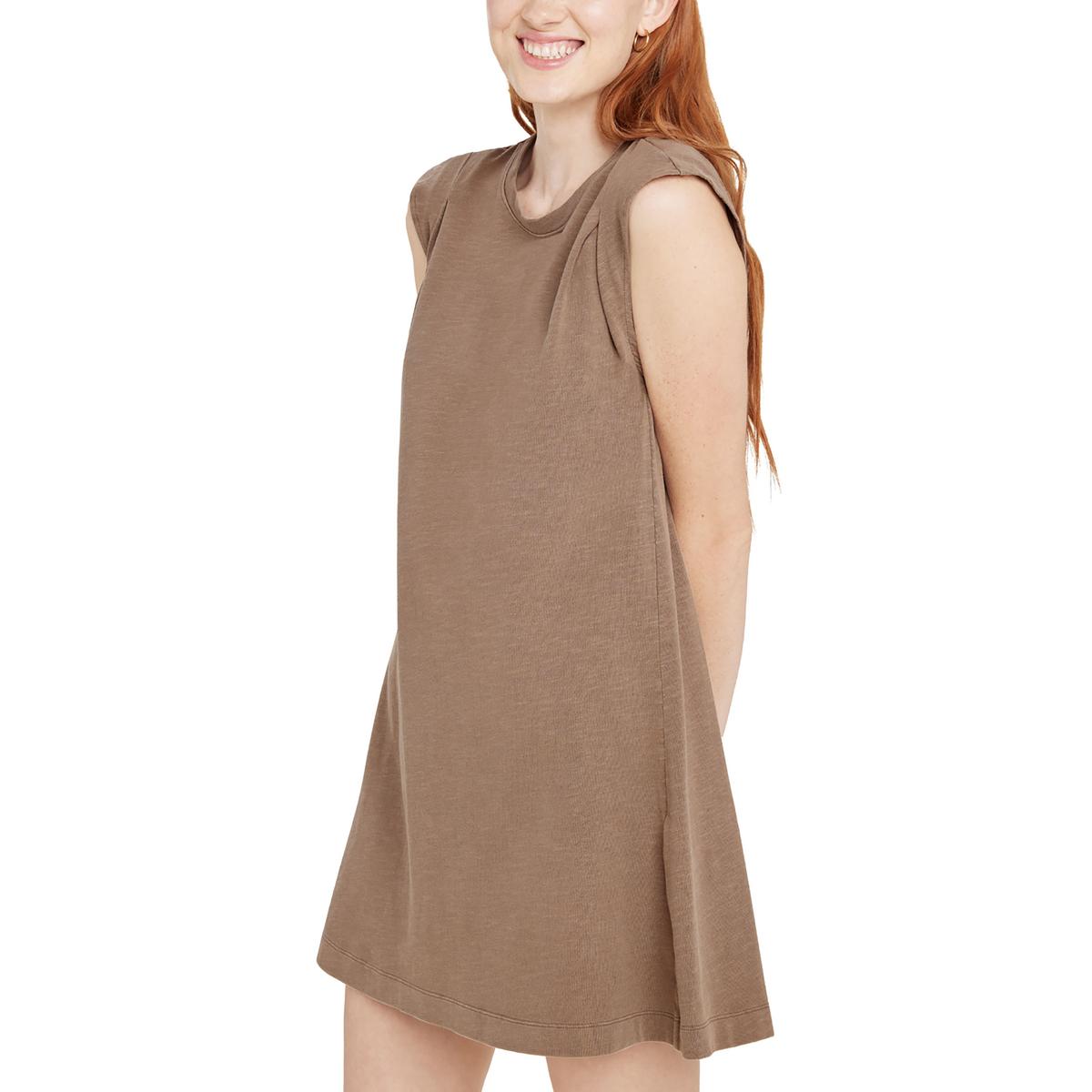

Удобное женское мини-платье-футболка Evie Splendid, цвет mocha