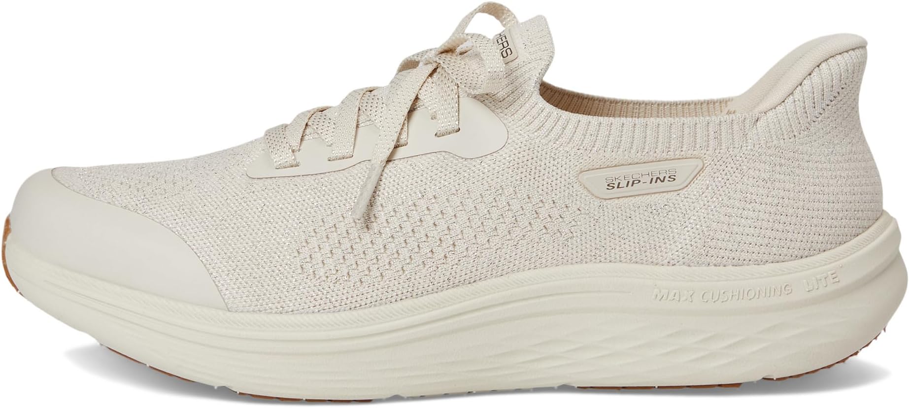 Кроссовки SKECHERS On-the-go Hands Free Slip-ins Max Cushioning Lite Aura - Quinn, Natural — фото 4