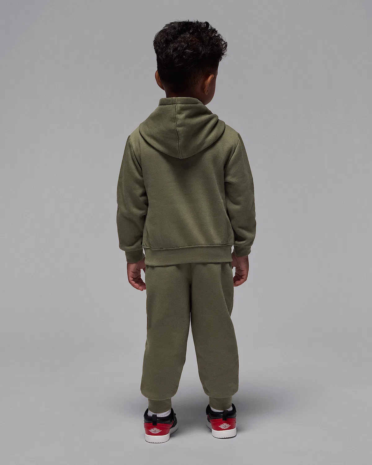 Детский комплект из флисовой толстовки и штанов Jordan MVP, Medium Olive — фото 2