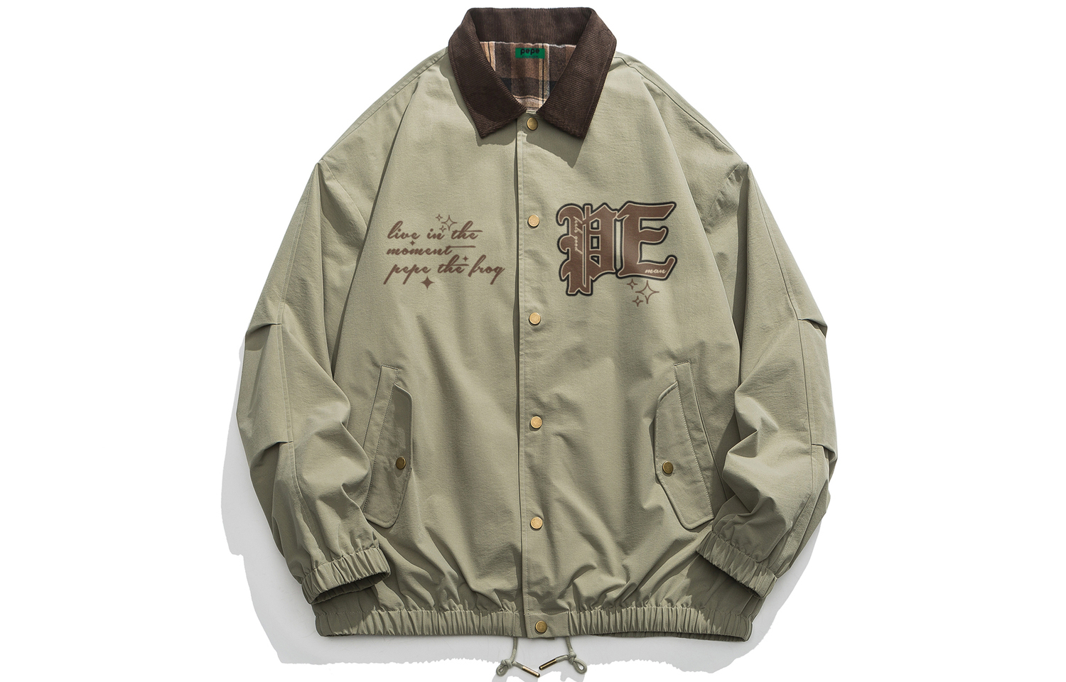 

Pepe The Frog Куртка Unisex, Light Army Green