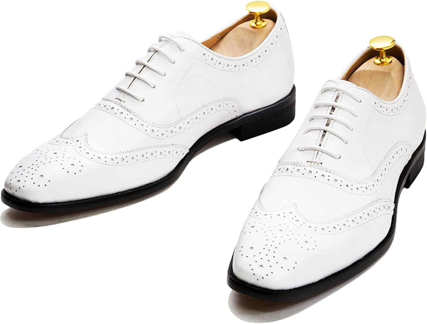 

Мужские туфли с шнуровкой Броги Оксфорды Формальные туфли для свадьбы и работы Кожаные дерби Офис, Красные-44 Generic