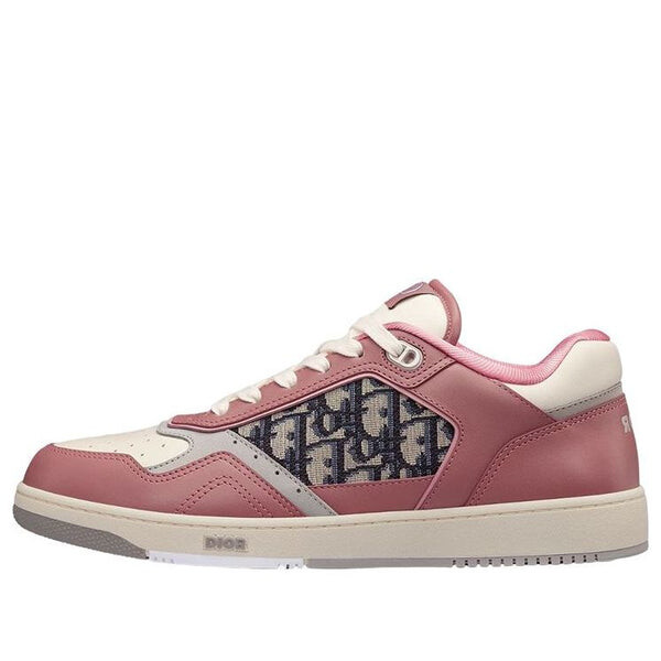 

Кроссовки b27 low-top sneaker pink and cream smooth calfskin Dior, белый