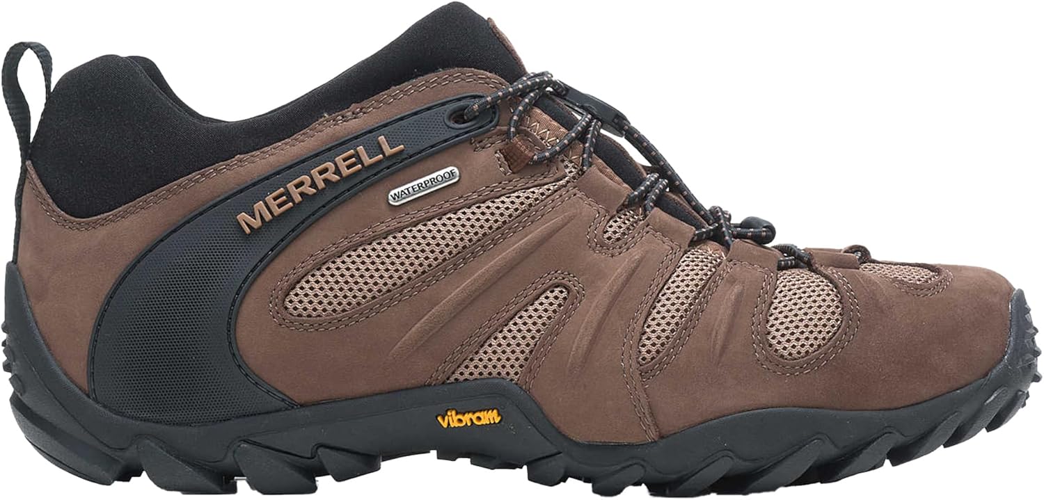 

Мужские тактические ботинки Merrell Chameleon 8 Stretch, водонепроницаемый нубук и верх из сетки, ультра-легкие походные боевые ботинки, New Earth