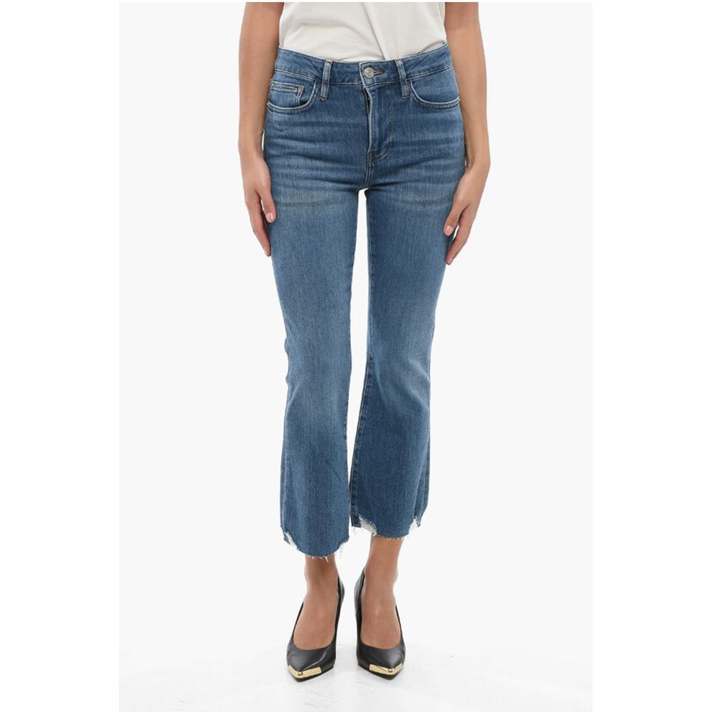 

Укороченные джинсы Boot Cut с необработанным краем, 21 см Frame, Blue