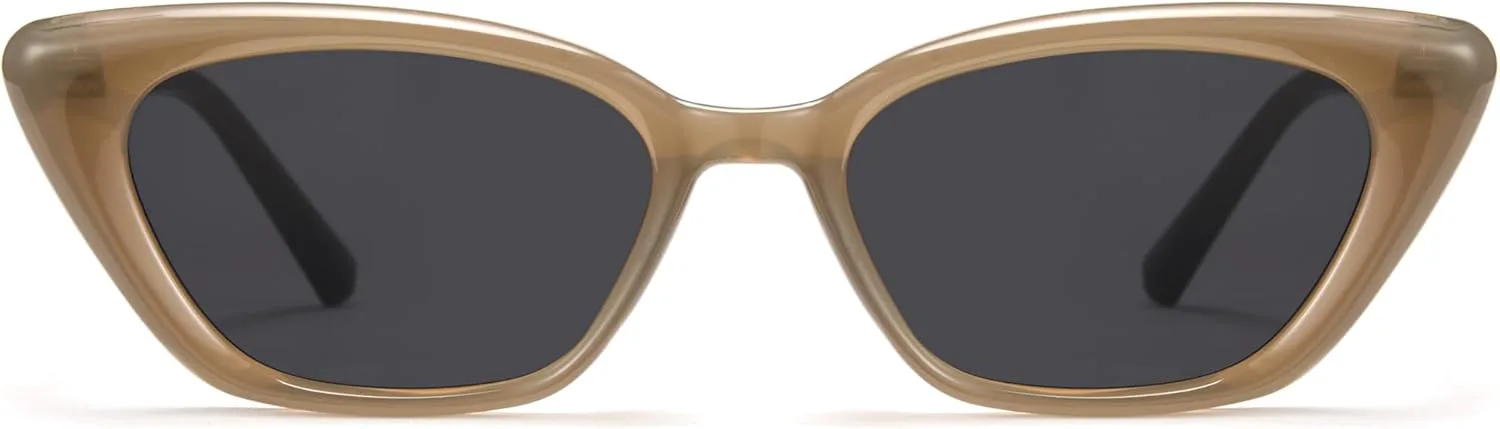 

Женские солнцезащитные очки Cyxus Cateye с защитой от УФ-излучения, линзами AC, модной ультралегкой оправой из поликарбоната, 1146 - Green Frame - Black Lens