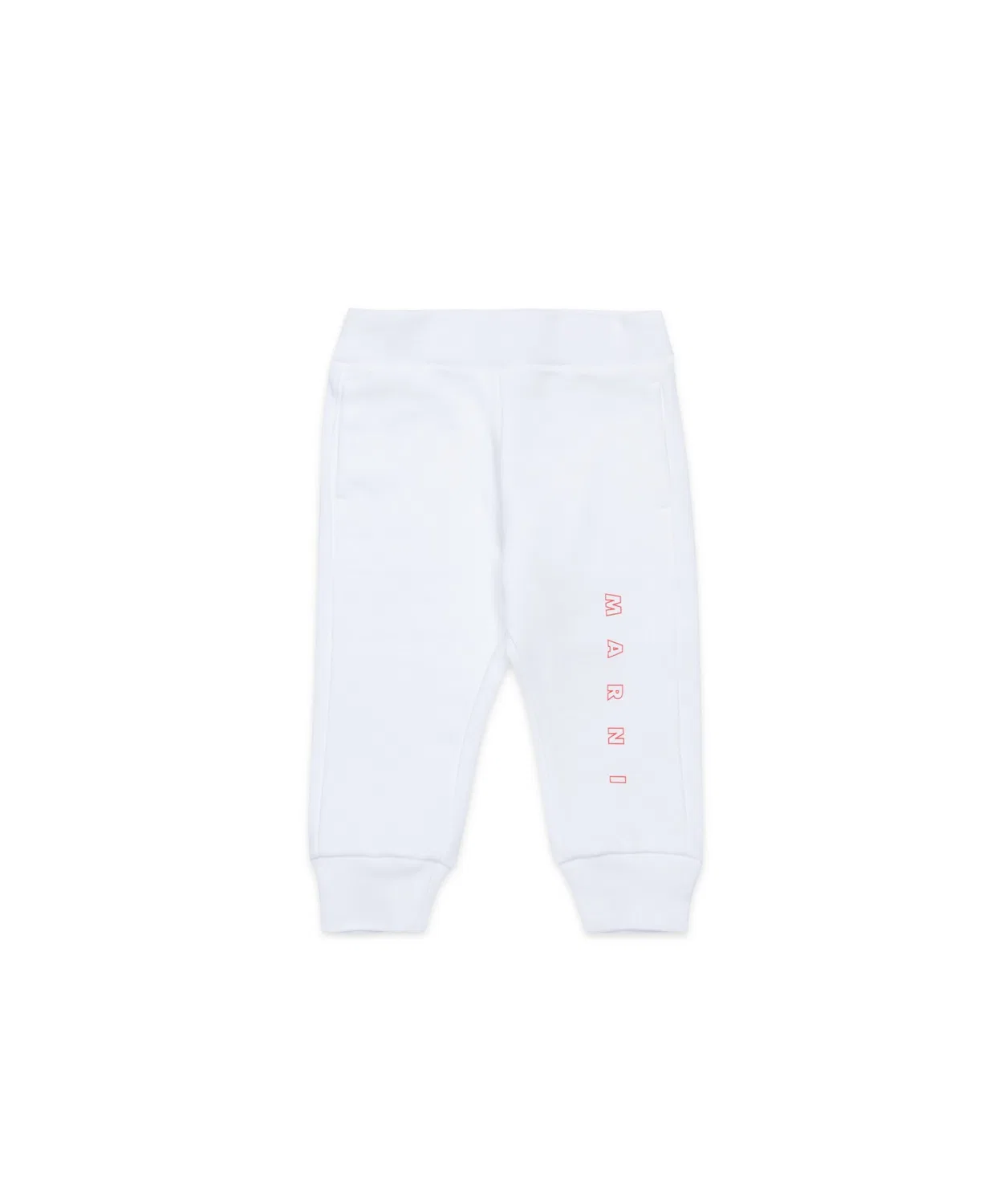 Спортивные штаны MARNI KID детские хлопковые белые