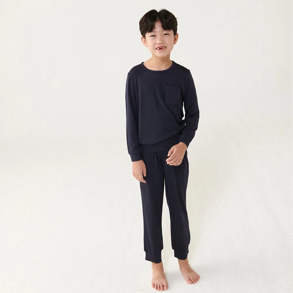 Детский домашний комплект Royal Comfy из модала, тёмно-синий, от Pepour