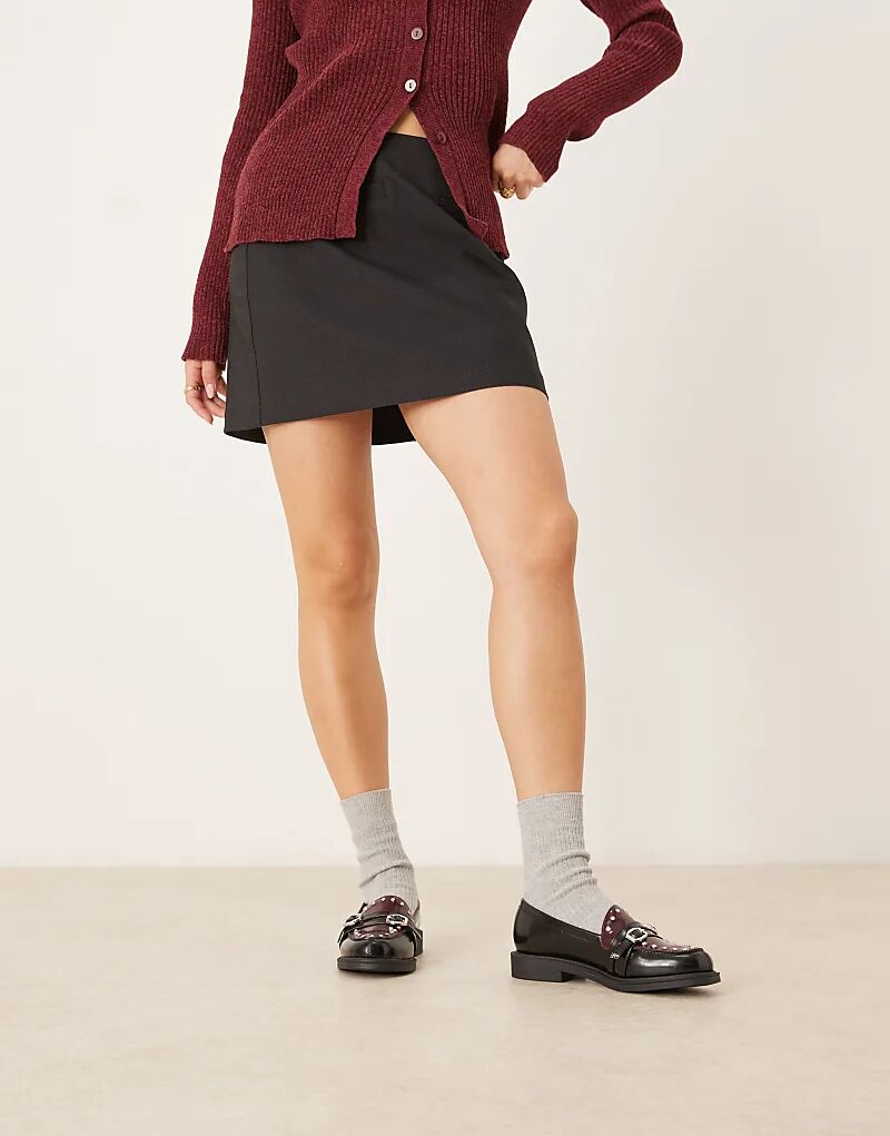 Лоферы Molly с двумя пряжками ASOS DESIGN черного и бордового цветов — фото 3