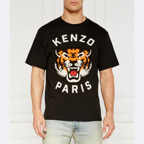 

Футболка оверсайз Lucky Tiger Kenzo, черный