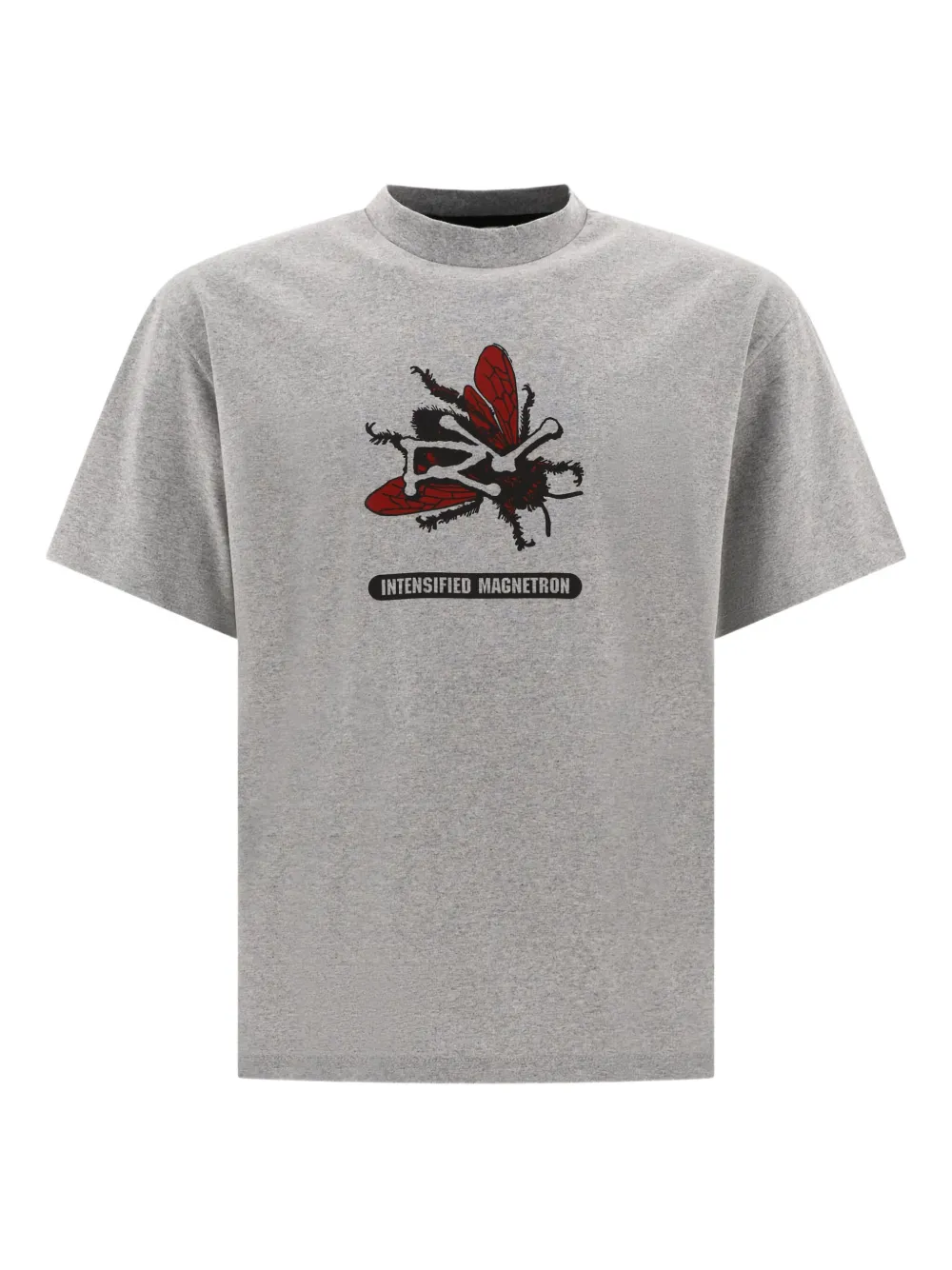 

Футболка с атомным мотивом и насекомыми Rayon Vert, серый