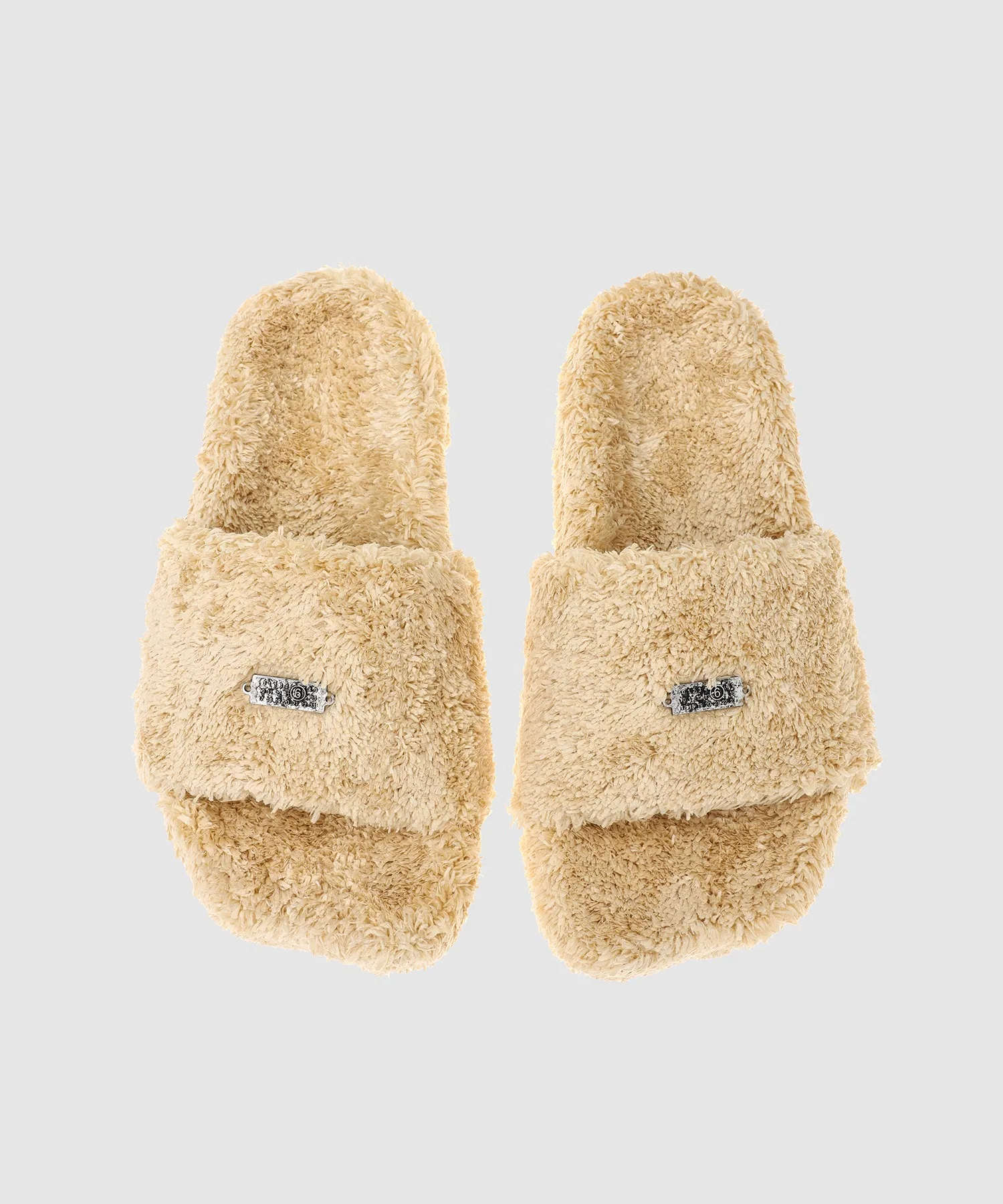 Унисекс сандалии MM6 Maison Margiela без застёжек с логотипом чёрные