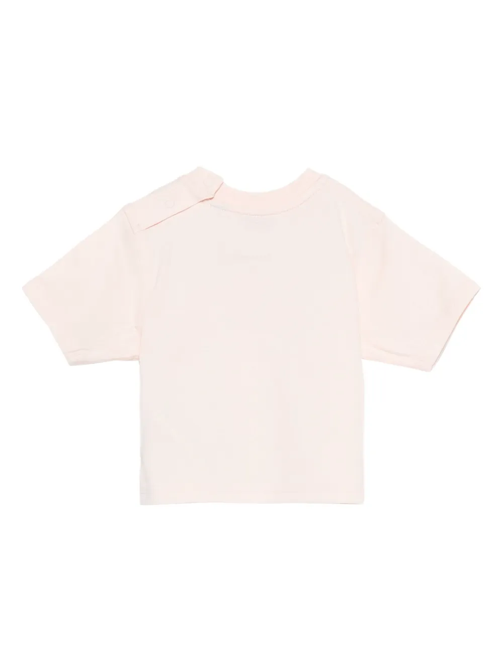 Хлопковый топ с принтом зонтика BURBERRY KIDS, розовый — фото 2