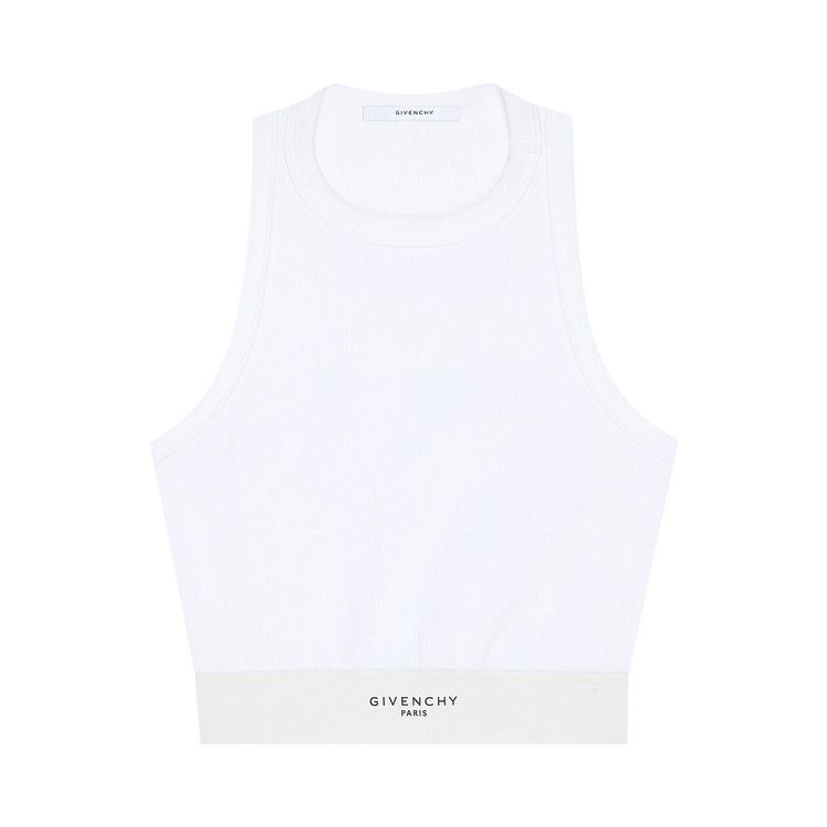 

Топ Givenchy Cropped Tank Top, White