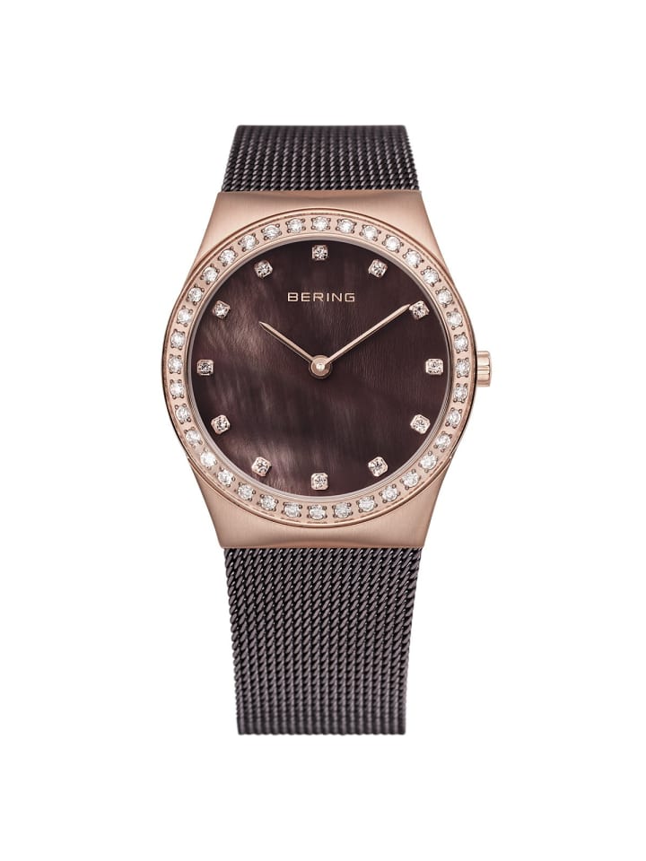 

Bering Кварцевые часы 12430-262 в корпусе из розового золота