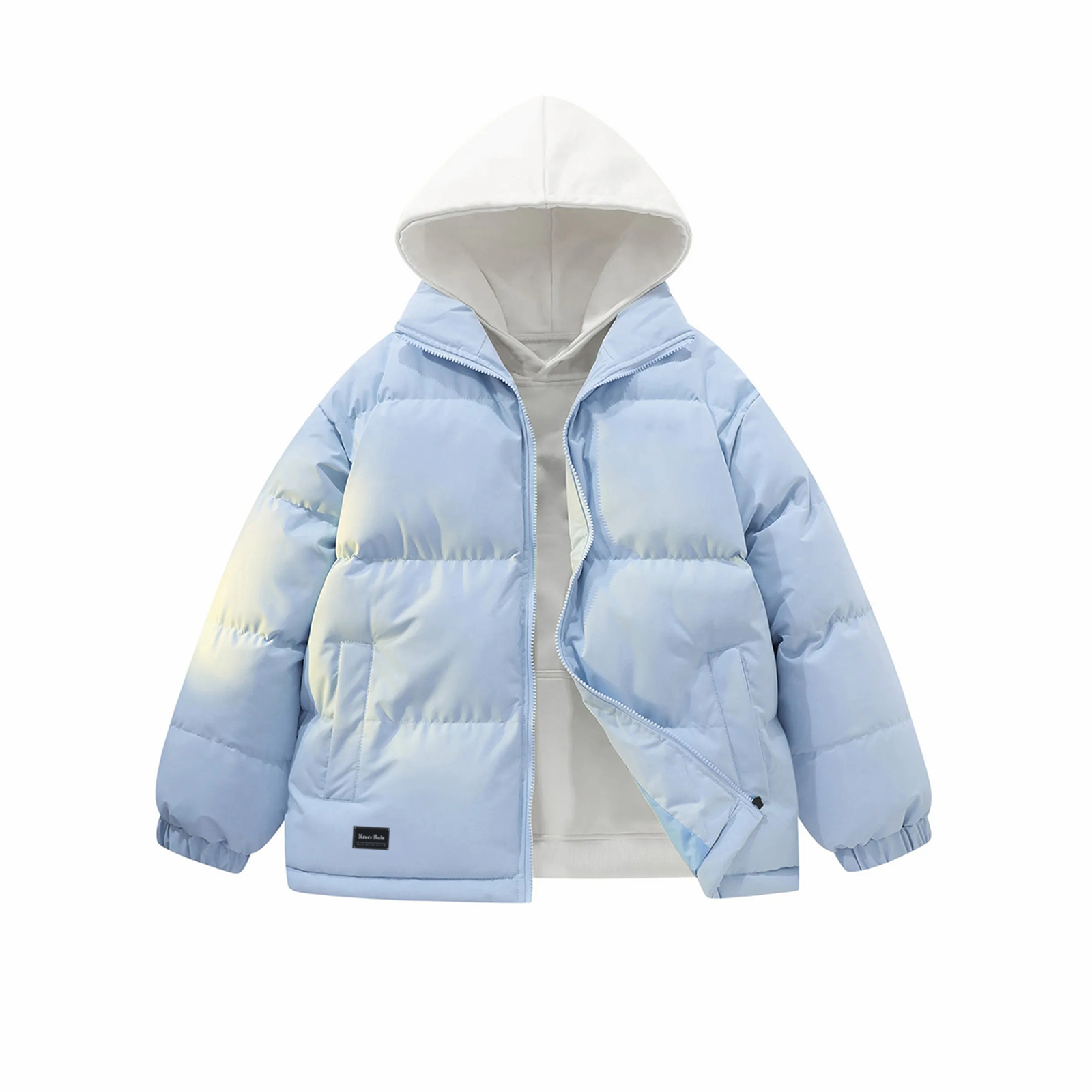 

Пуховик Unisex NEVER RULE, glacier синий[comes with sweatshirt]