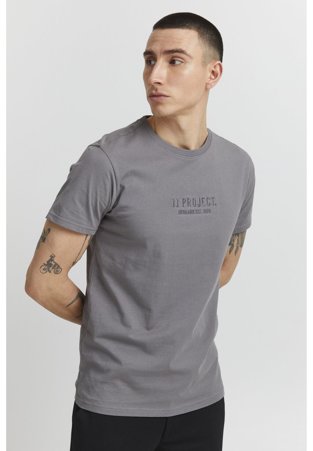

Футболка базовая PRBERTRAM 11 Project, цвет mid grey