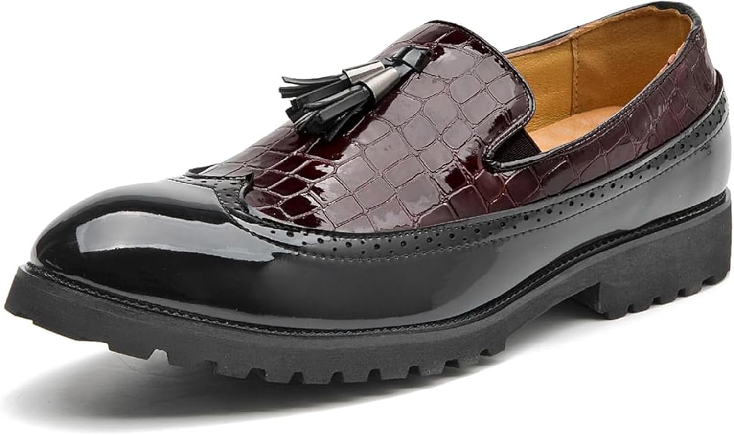 

Мужские деловые лоферы из натуральной кожи без застежек для работы Xinduoyu, коричневый