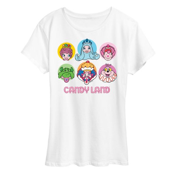 

Женская футболка с принтом персонажей Candy Land Hasbro, белый