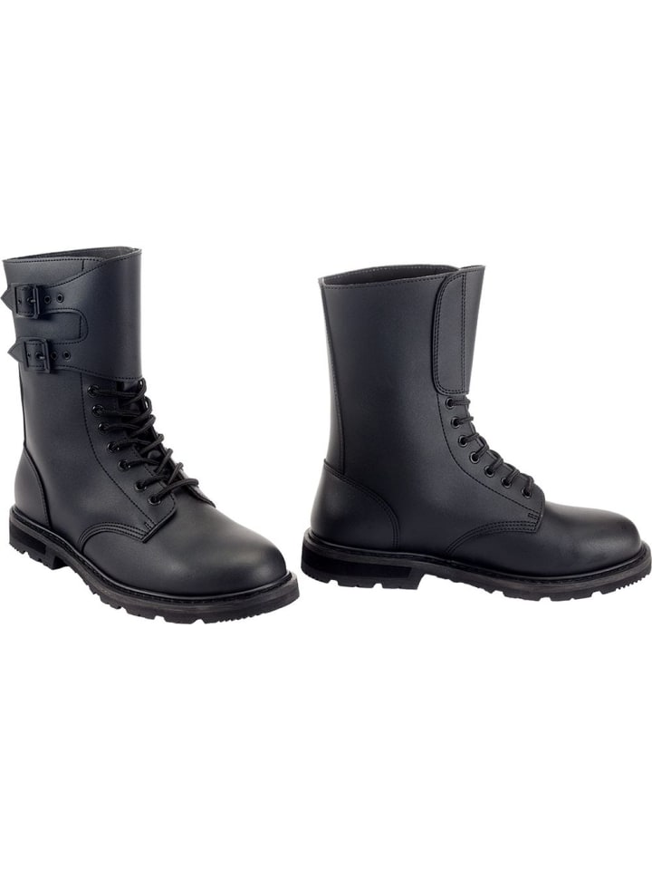 

Французские армейские ботинки черного цвета Brandit