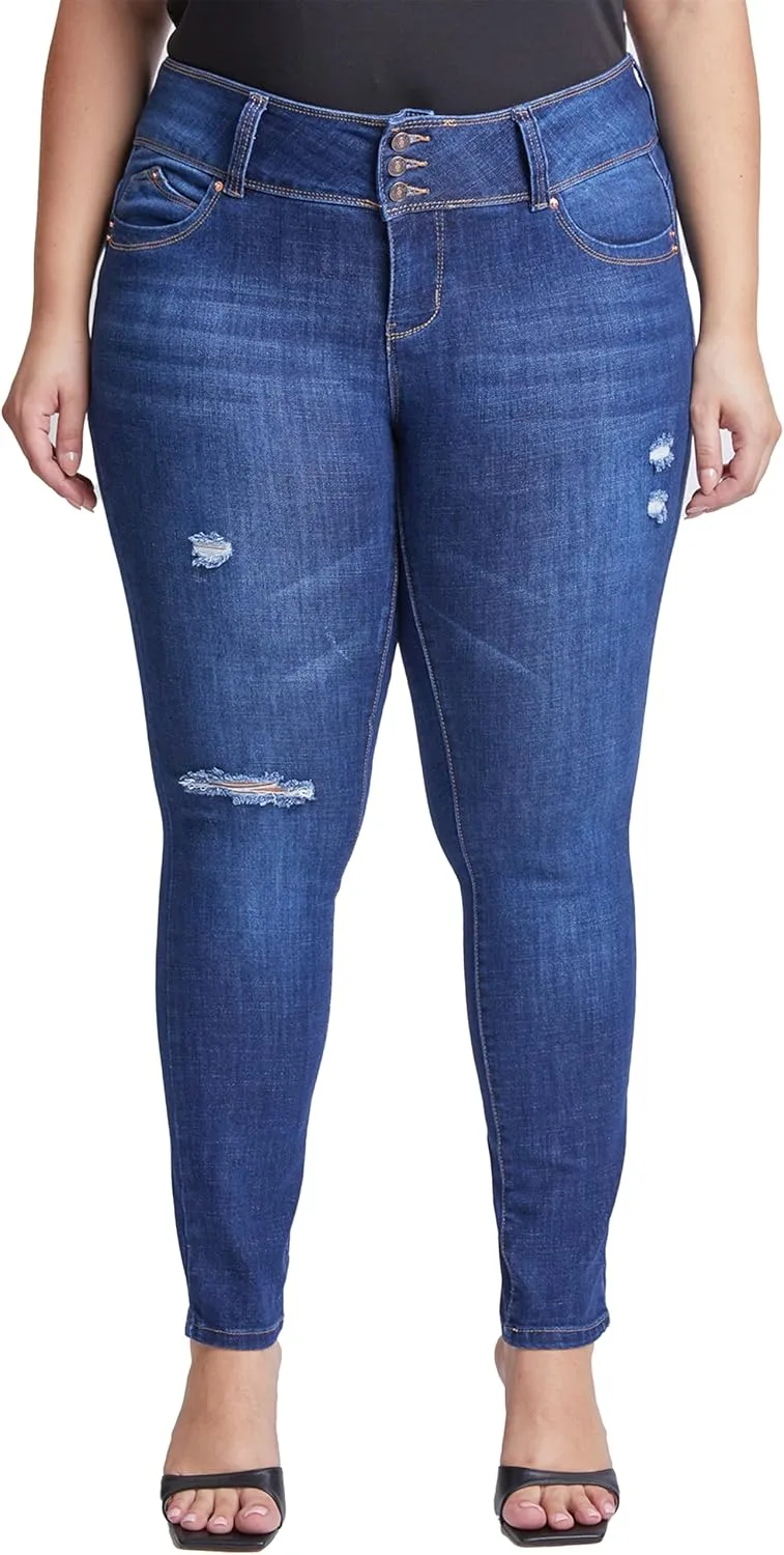 

Royalty For Me Women's Plus Size Sustainable Wannabettabutt Mid Rise джинсы