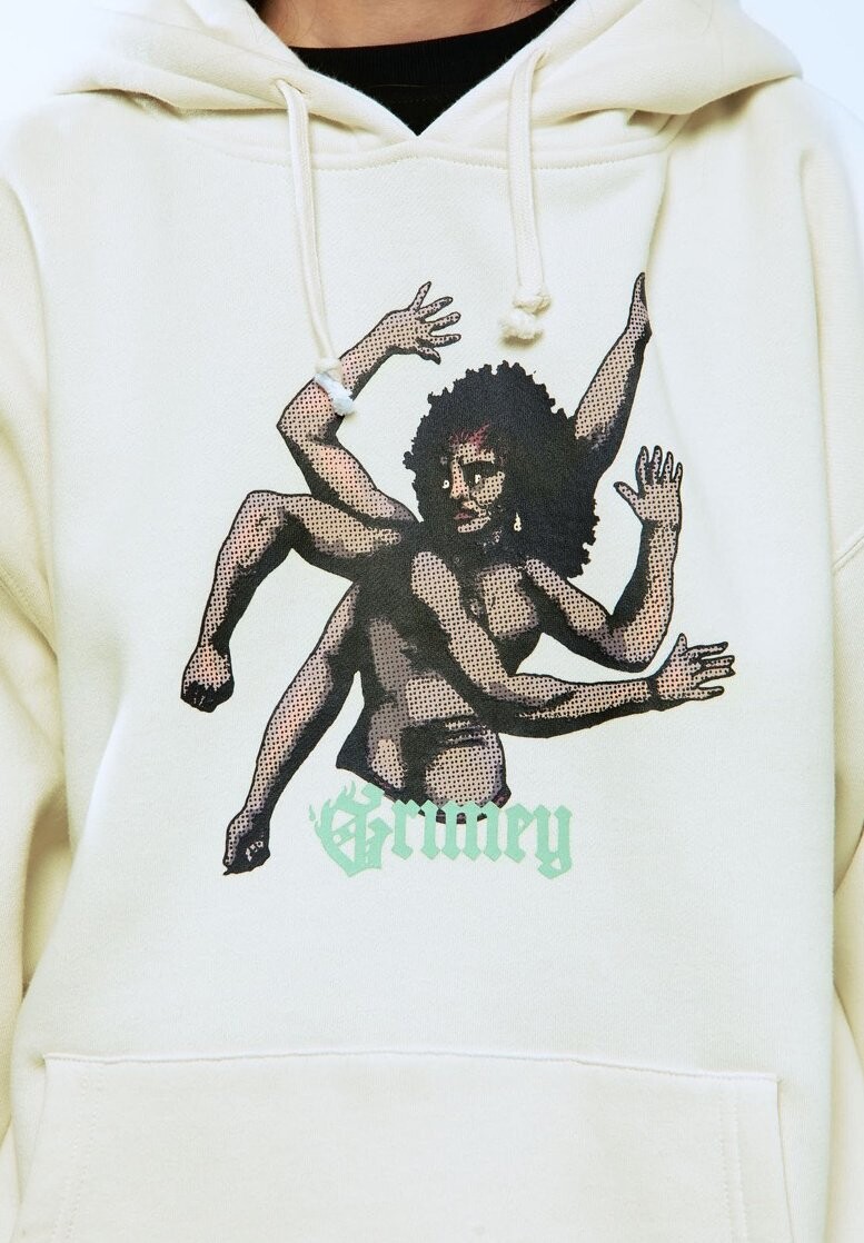 

Толстовка с капюшоном SAOIRSE DIVINE COUNCIL VINTAGE Grimey, кремовый