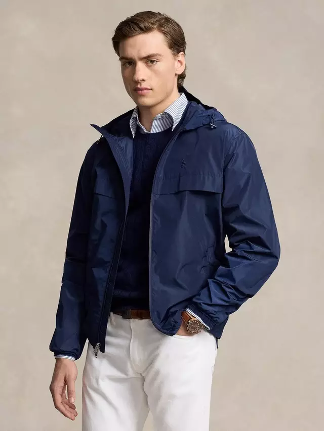 

Куртка Ralph Lauren Polo Ralph Lauren Water-Repellent Hooded, цвет newport navy