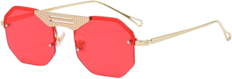 

Винтажные безободковые солнцезащитные очки LVTFCO из сплава для мужчин, градиентные солнцезащитные очки для женщин, металлические овальные очки, черные и коричневые, 5