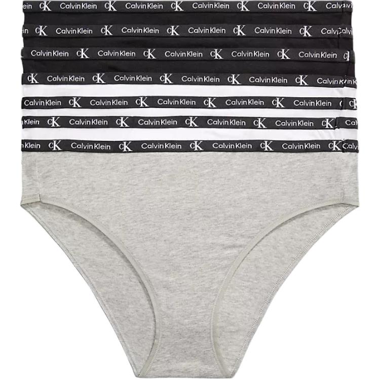 

Calvin Klein Женские трусы 7 штук, набор (3 черных + 3 белых + 1 серый)