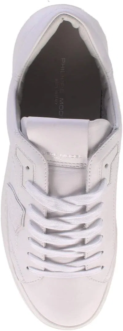 Мужские кроссовки Philippe Model Temple Trainers Bianco, White — фото 4