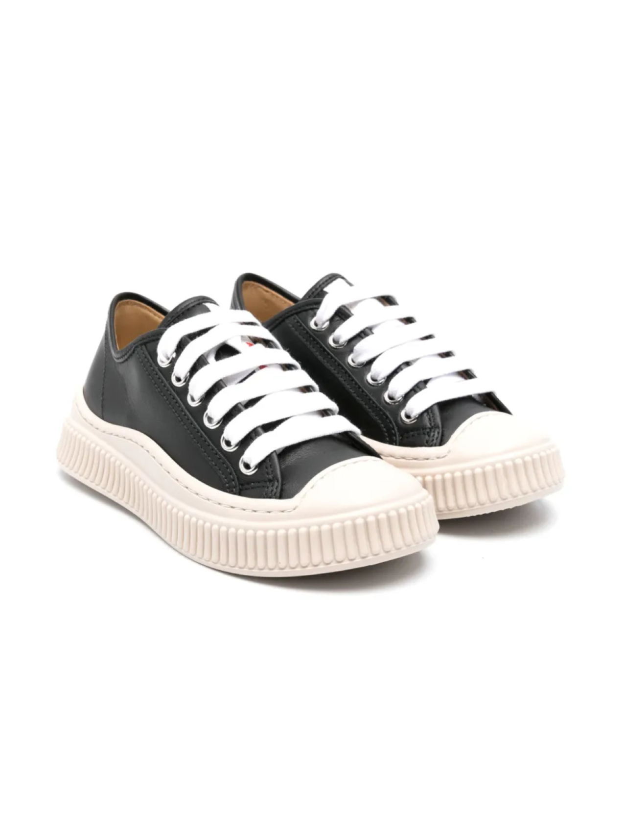 

Кожаные кроссовки Marni Kids, черный