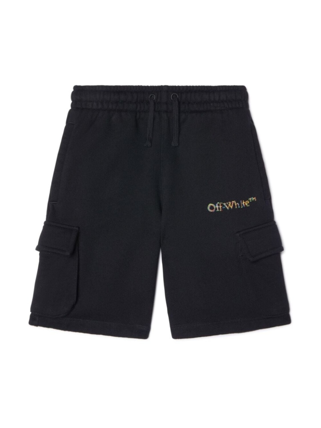 

Off-White Kids спортивные шорты с логотипом, черный