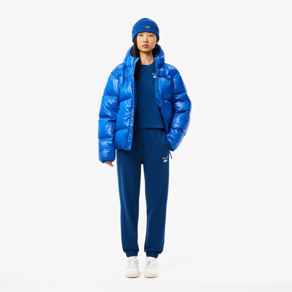 Спортивные брюки Lacoste с графическим акцентом, синие — фото 4