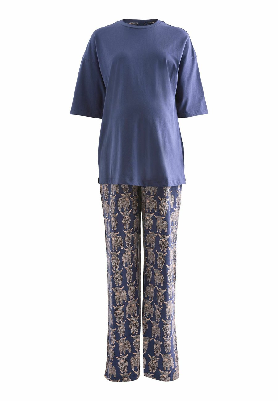 

Пижамный комплект Next MATERNITY SHORT SLEEVE SET, Navy Hamish The Highland Cow/Blue